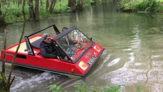 Amphibie VP PONCIN 6X6 sur l'eau avec Mr SIXMANIA.FR en personne !