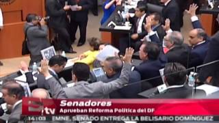 Senadores aprueban Reforma Politíca en el DF / Titulares de la tarde