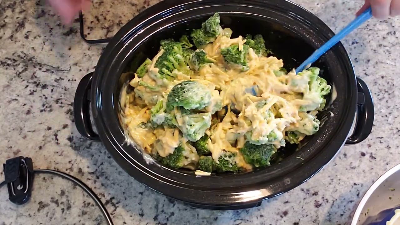 Broccoli And Cheese Crockpot Casserole, Part 1 - YouTube