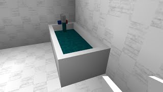 How to build a bath in mini block craft 3D