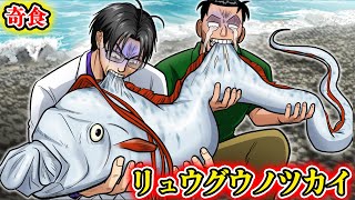 【奇食】幻の深海魚リュウグウノツカイ。最大１５ｍ以上の怪魚をそのまま塩ゆでして食う。