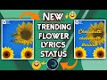 How to create new #trending flower lyrics status in alight motion #DINESHTECHOFFICIAL