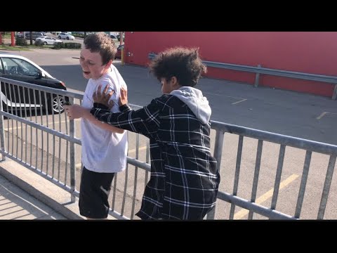 Kid Gets Mad And Fights Friend Youtube