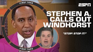 WINDY, STOP❗ STOP IT‼️ - Stephen A. CALLS OUT Windhorst for his Lakers-Warriors