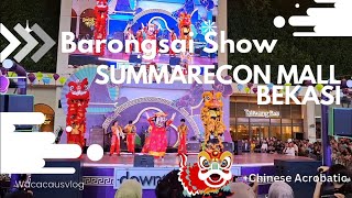 Summarecon Mall Bekasi Barongsai Show + Chinese Acrobatic