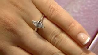 1.00 Carat Marquise Solitaire Engagement Ring SR1042