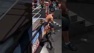 POWERBOMB THROUGH THE APRON #wwe #wwegames #gaming #wwe2k22 #gaming #games #gameplay #gamingvideos