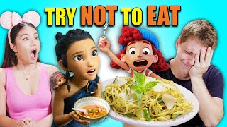 Try Not To Eat Challenge - Disney (Raya, Luca, Moana, Zootopia) | People Vs. Foo