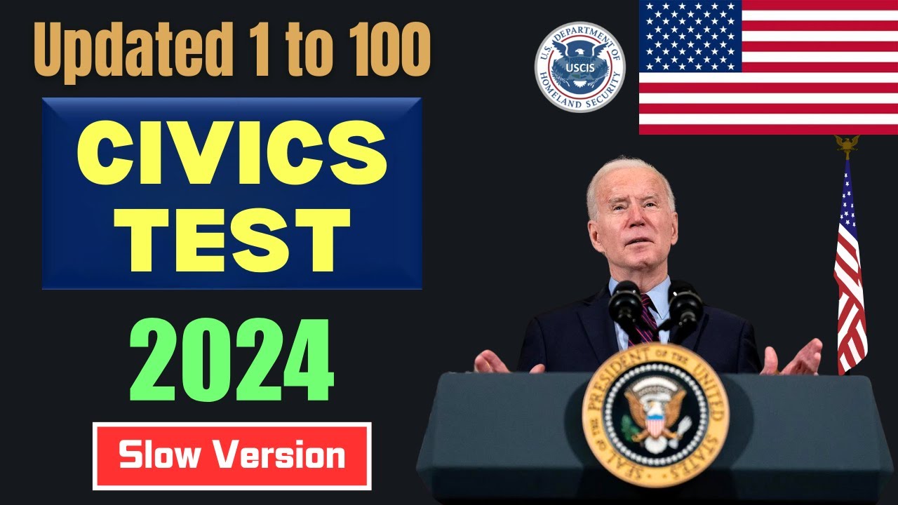 2024 (EASY Answer) USCIS Official 100 Civics Questions & Answers For US ...