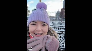 NYC［Manhattan]*唐人街．今年第一次大雪，Venus Yan A 12/23/2024(🇺🇸,F)