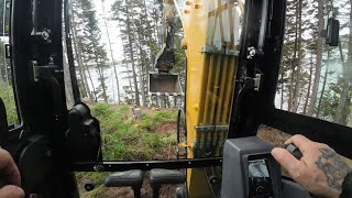 Building a trail on very steep land. #sany #excavation #outdoors