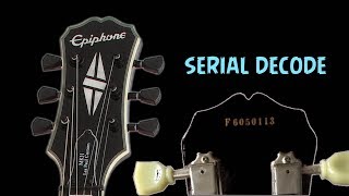 How to Date your Epiphone guitar