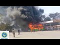 Electric Bus Caught Fire