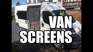 MAGZO Fiberglass Magnetic Screen Doors for Dodge Promaster Van or Travato - Inexpensive and Easy!