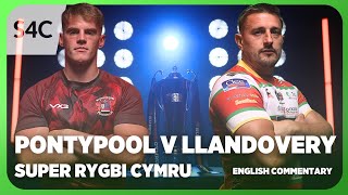 LIVE RUGBY: Pontypool v Llandovery | Super Rygbi Cymru | S4C