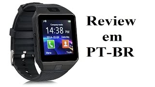 Review Smartwatch DZ09 em pt-br