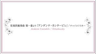 03.弦楽四重奏曲 第一番より『アンダンテ・カンタービレ』/チャイコフスキー　演奏：井上昭史（フルート）井上真美（ピアノ）（『フルートとピアノで奏でる珠玉の名曲12選 』より）