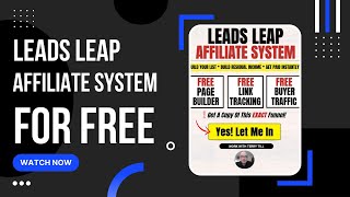 LEADS LEAP 🔥🔥🔥 FREE AFFILIATE SYSTEM 🔥🔥🔥  how to set up your own leadsleap affiliate home business