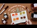 My Favorite Fountain Pen Inks 💛 warm colors & browns | Abbey Sy