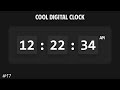 Cool Digital Clock | HTML, CSS, JS Tutorial