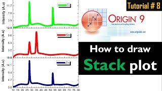 Origin Pro: How to draw Stack plot - Tutorial # 8