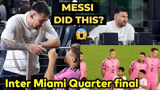 Messi winking at Suarez after Inter Miami goal vs Monterrey at Concacaf Quarter final 2024