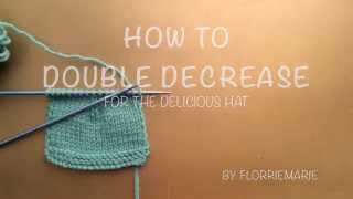 Double Decrease: sl2tog, k1, psso