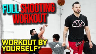 Improve Your Shooting By Yourself | Full Solo Basketball Shooting Workout