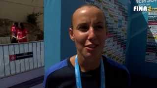 BCN2013: Tania Cagnotto (ITA) Silver medallist of Womans 1m Springboard