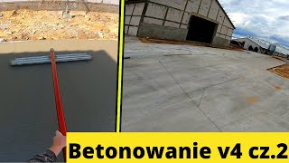 Roboty betoniarskie  v4 cz.2.Utwardzanie podjazdów.Zalewamy beton z inwestorem. #Zbudowy