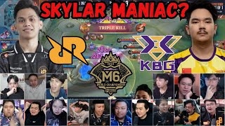 SKYLAR MANIAC? REAKSI STREAMER RRQ HOSHI VS KEEP BEST GAMING M6 WORLD CHAMPIONSHIP!