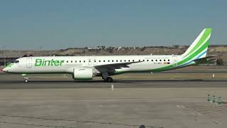 Binter Canarias Embraer 190-400STD EC-NNV Taxing Madrid Barajas LEMD