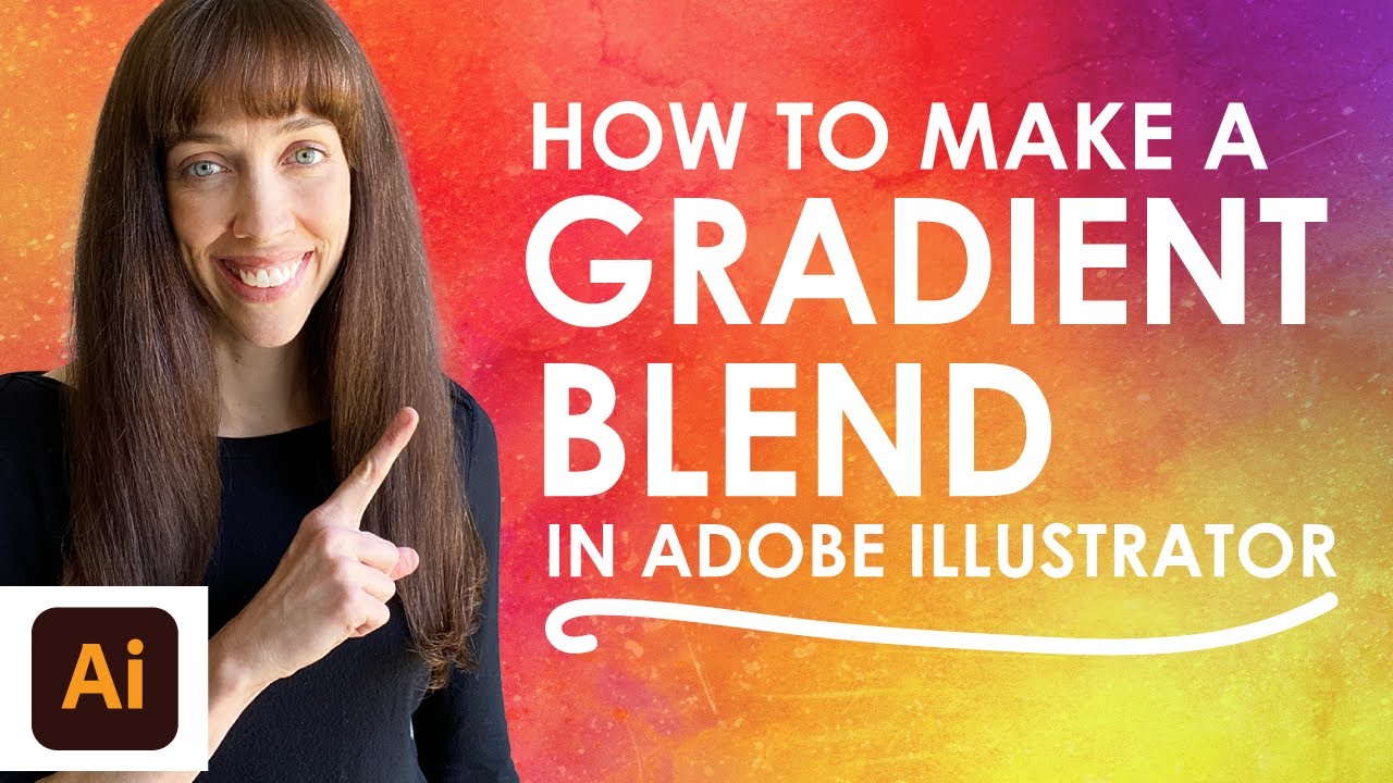 How To Make A Gradient Blend In Adobe Illustrator 2 Ways Youtube