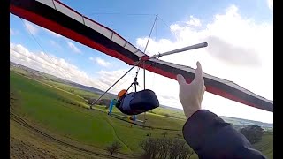 1:3 Scale RC Hang Glider Flight in Slope Wind and Disassembly