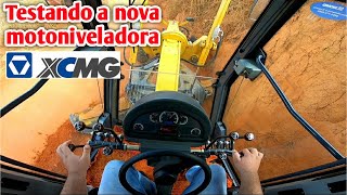 testando a nova motoniveladora xcmg 2021