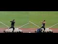 Shot Put Doha 2019 Tom Walsh slow motion comparison 22.90 vs 20.50