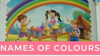 Colours  Name Song Hindi and English l रंगों के नाम l Colours Names l Names of colours