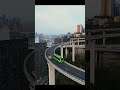 行驶在重庆的天桥上 driving on the overpass in chongqing citytour travel chongqing 重庆