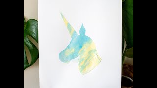 Unicorn Stencil Art