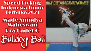 Speed Kicking - Indonesia Timur Terbuka 2021 - Made Anindya Maheswari - Pra Cadet C