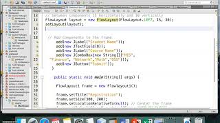 Java GUI Lecture 5 video 3