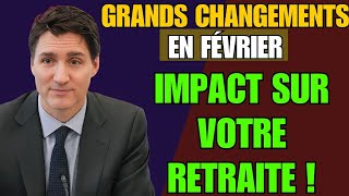 Aînés Canadiens  Modifications des Pensions de Vieillesse en Février – Impact SUR VOTRE Retraite !