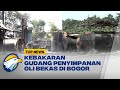 Korsleting Listrik,  Gudang Penyimpanan Oli Bekas di Bogor Terbakar