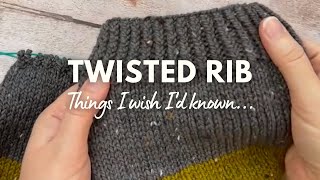 🧶 How to knit a Twisted Rib edge