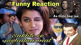 priya prakash varrier funny Reactions ZAKIR KHAN | NANA PATEKAR REACTION | MR BEAN | VIRAT KOHLI