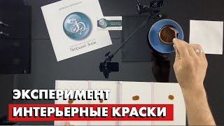 Краш-тест - интерьерные краски для стен! Отмываем кофе, отмываем фломастеры. Антивандальные стены.