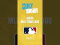 Can you guess 6 MLB team logo?⚾ #mlbquiz #quiz #baseballquiz