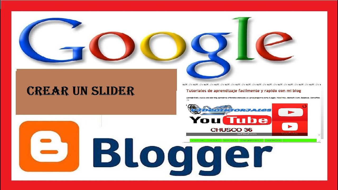 Como CREAR Un SLIDER En BLOGGER PASO A PASO - YouTube