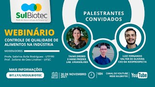 Webinário - Controle de Qualidade de Alimentos na Indústria