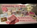 ORGANIZING MY DESK TABLE 🌸 || AESTHETIC ORGANIZING VIDEO ✨|| PACKING MY FIRST ORDER 📦